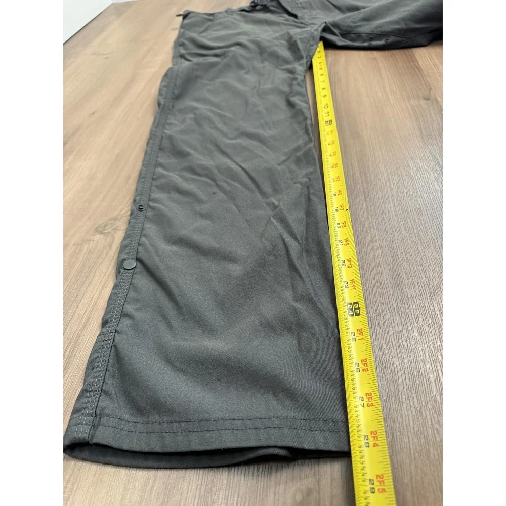 PrAna Pants Mens 38x30‎ Zion Gray Hiking Cargo Adjustable Waist Snap Hem Outdoor